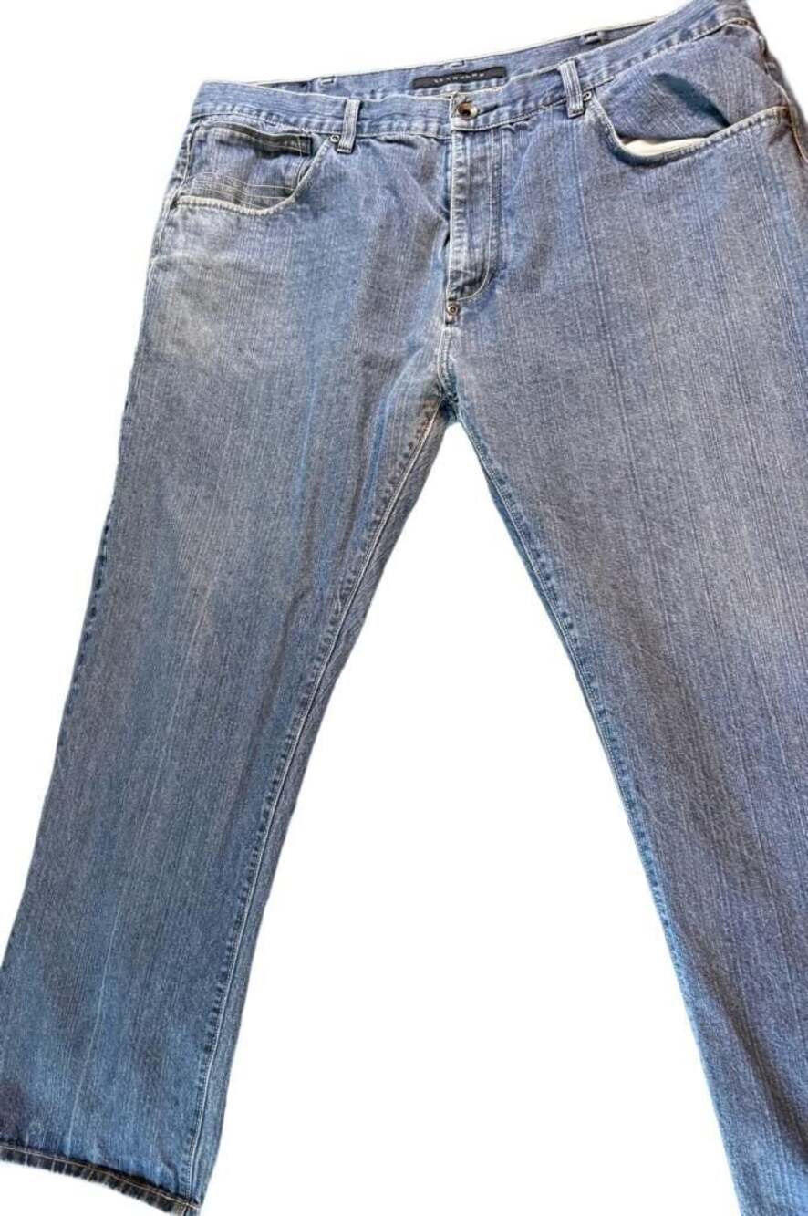 Sean John Men's Blue Denim Relaxed Straight Leg Jeans Size 42